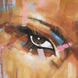 Face Brown Canvas Decoration - Painting