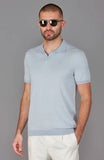 Men's Lightweight Honeycomb Buttonless Polo Shirt - 100% Cotton