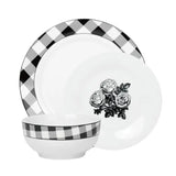 Porcelain Dinnerware Set - Service For Four (12-pc)