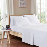 Sheet Set with Side Storage Pockets - White