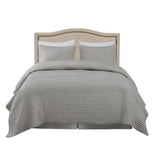 Upholstered Bed Headboard with Nailheads Accent, Taupe (LTL)