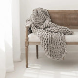 Infinite Chunky Knit Blanket | Minky | Big