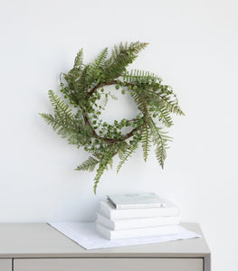 Mixed Greens Front Door Wreath