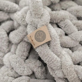 Infinite Chunky Knit Blanket | Minky | Big