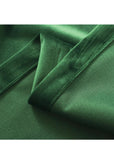 Velvet Curtains Emerald Green Rod Pocket Drapes Dark Green 108" Thermal Insulated 2 Panels (W52'' X L108'')