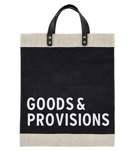 Market Tote - Goods & Provisions (Black)