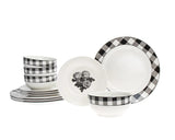 Porcelain Dinnerware Set - Service For Four (12-pc)