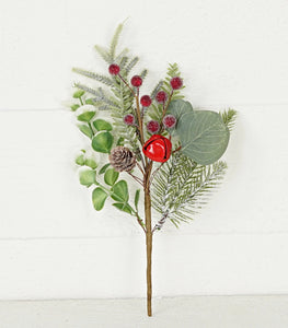 Sugar Berries with Red Bells and Silver Dollar - 11