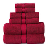 6 Piece 100 % Cotton Bath Towel Set 600 GSM