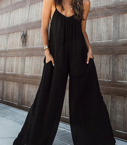 Classic Silhouette Pocketed Jumpsuit