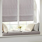 Basketweave Roman Shade, Grey