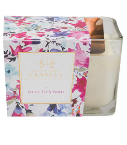 White Tea & Violet: 2-in-1 Soy Lotion Candle