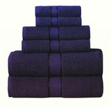 6 Piece 100 % Cotton Bath Towel Set 600 GSM