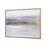 Jones Sound Abstract Framed Canvas Wall Art