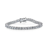 Sterling Silver 3MM Cubic Zirconia Tennis Bracelet