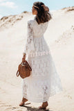 Dream Catcher Lace Patchwork Tassel Maxi Dress