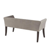 Back Accent Bench Chair, Grey