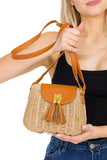 Oval Straw Wicker Basket Bag