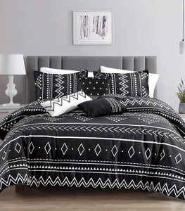 Bohemian Southwestern Aztec Navajo Comforter - 6 Piece Set