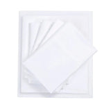 Sheet Set with Side Storage Pockets - White