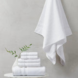 Premium Antimicrobial 6-Piece Towel Sets 750gsm, White