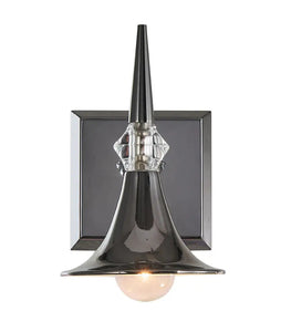 Tromba Tailored Black Chrome Wall Sconce V67923BC