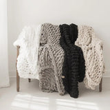 Infinite Chunky Knit Blanket | Minky | Big