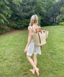 Luxury Straw Basket -  Backpack French Basket