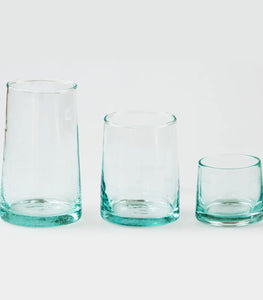 Moroccan Tumblers Narrow - 100% Hand blown Recycled Glass