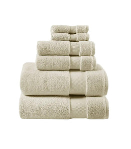 Premium 6-piece Bath Towel Set - 1000GSM, Beige