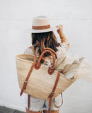 Luxury Straw Basket -  Backpack French Basket