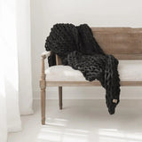 Infinite Chunky Knit Blanket | Minky | Big