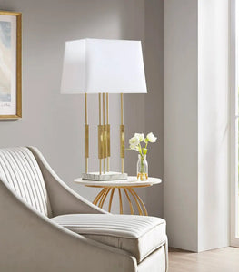 Modern Marble Base Gold Table Lamp