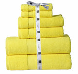 6 Piece 100 % Cotton Bath Towel Set 600 GSM