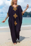 Patio Days Embroidery Vacation Cover-Up