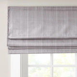 Basketweave Roman Shade, Grey