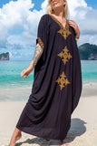 Patio Days Embroidery Vacation Cover-Up