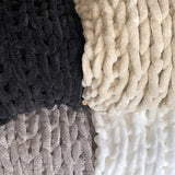 Infinite Chunky Knit Blanket | Minky | Big