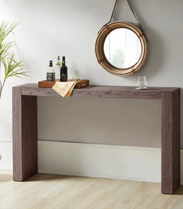 Rustic Wooden Console Table Serving Counter (LTL)