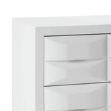 Gloss Wood Finish 3-Drawer Chest - White (LTL)