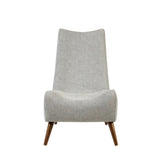 Transitional Grey Armless Modern Accent Chair (LTL)