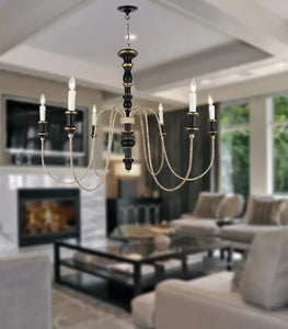 Karalea Chandelier With Black and Gold Finish