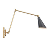 Swingarm Wall Sconce Light Fixture - 1 Light