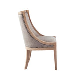 Farmhouse Curved Dining Chair with Wheat Wood Finish (LTL)