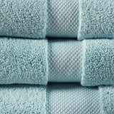 Premium 6-piece Bath Towel Set, Blue (1000GSM)