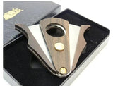 Cigar Cutter - Wood and Stainless Steel - Cut and Lock system