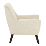 Textured Upholstered Lounge Chair - Cream