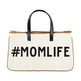 Canvas Tote - #Momlife