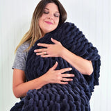 Chenille Chunky Knit Throw