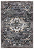 Abani Azure - Black Medallion Persian Rug